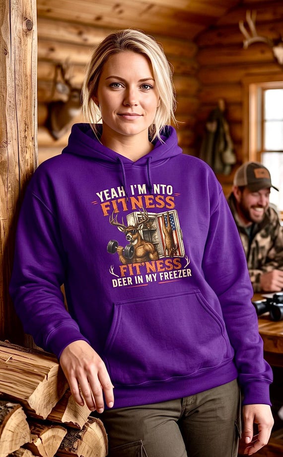 Funny Hunting Hoodie, Deer In My Freezer Sweatshirt additional view 8