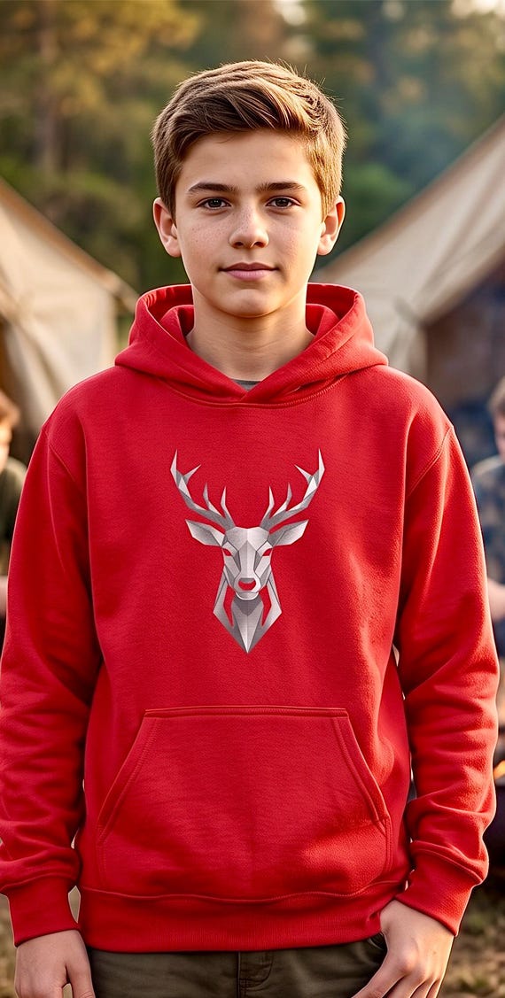 Whitetail Deer Youth Hoodie additional view 7