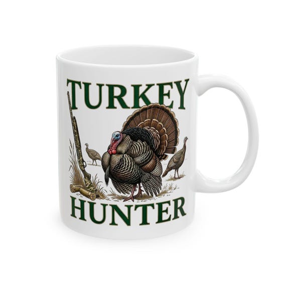Turkey Hunter Mug, Wild Turkey Hunting Coffee Cup additional view 6