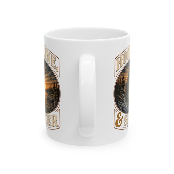 Trophy Bass Fishing Mug, Hook Line and Sinker Lake Sunset Coffee Cup, Bass Fisherman Gift for Dad Mom, Fishing Birthday Christmas Gift additional view 10