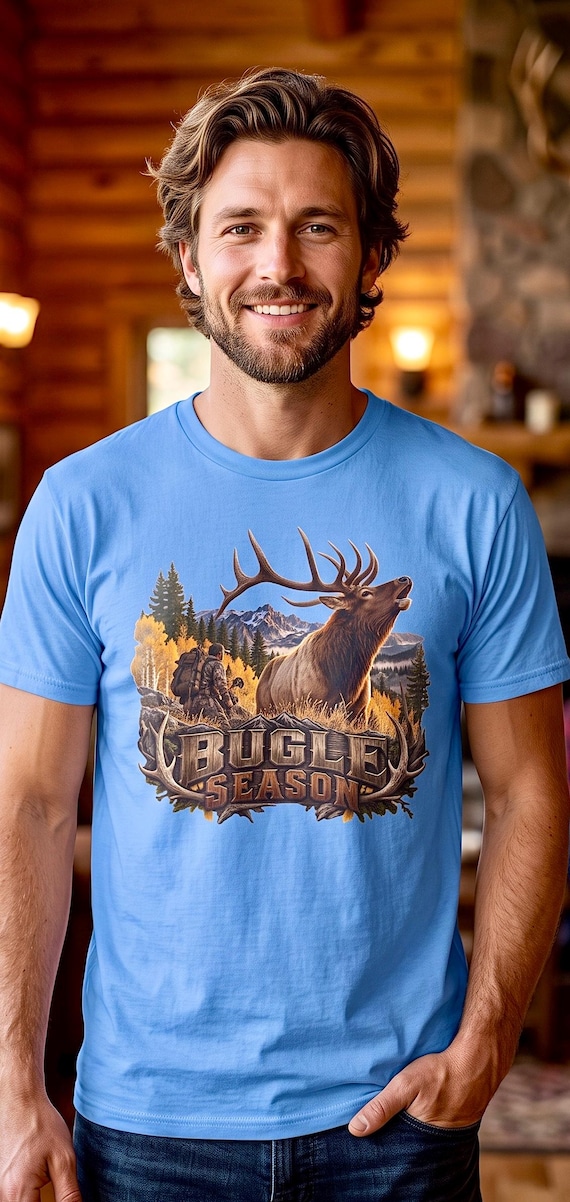 Bugle Season Elk Hunter Shirt Rocky Mountain bull elk additional view 7
