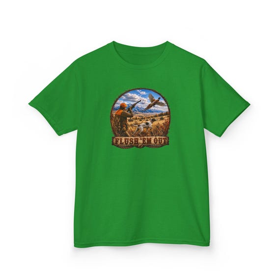 Flush Em Out Kids Shirt pheasant hunting additional view 10