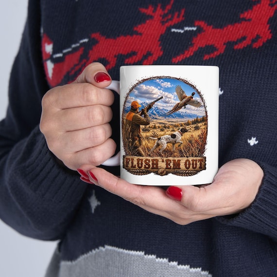 Pheasant Hunting Mug, Upland Bird Hunter Coffee Cup additional view 4