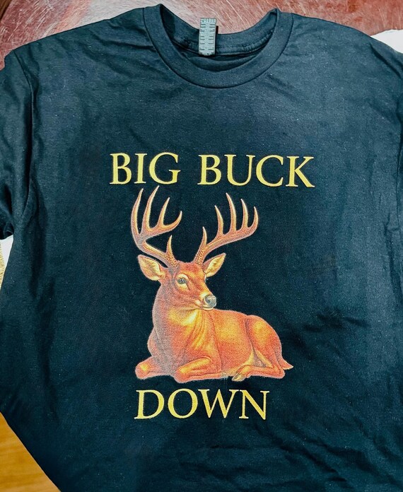Rustic Whitetail Buck Graphic Tee, Outdoor Nature Lover Apparel additional view 2