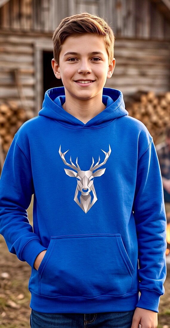 Whitetail Deer Youth Hoodie additional view 5