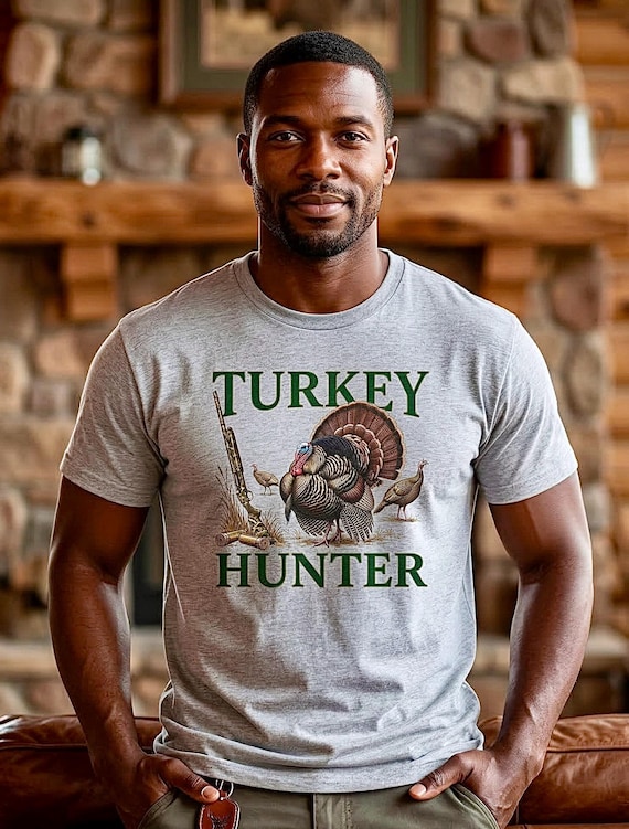 Turkey Hunter Shirt, Vintage Wild Turkey Graphic Tee additional view 5