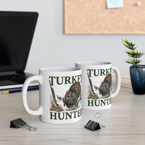 Turkey Hunter Mug, Wild Turkey Hunting Coffee Cup additional view 2