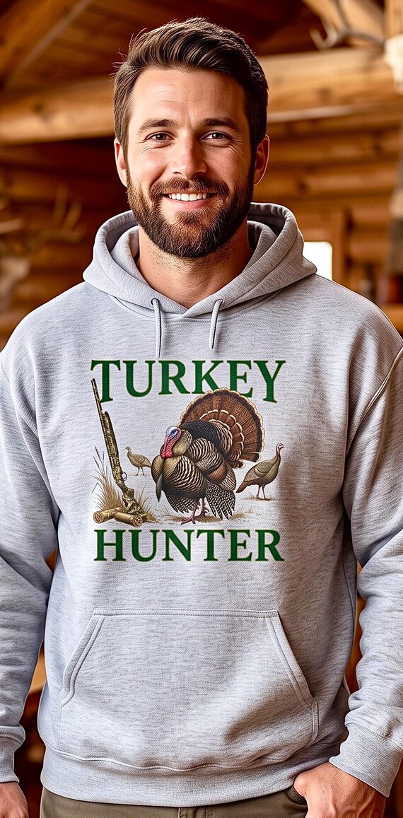 Turkey Hunter Hoodie, Wild Turkey Hunting Sweatshirt additional view 2