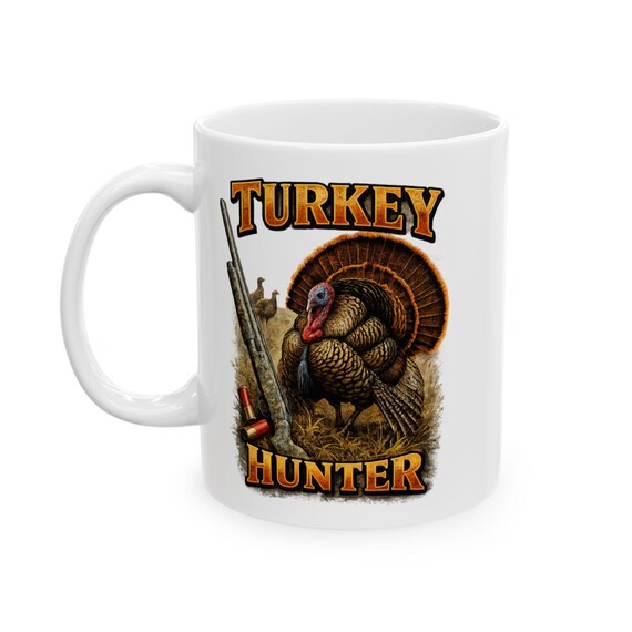 Vintage Wild Turkey Hunter Mug, Wild Turkey Shotgun Coffee Cup additional view 7