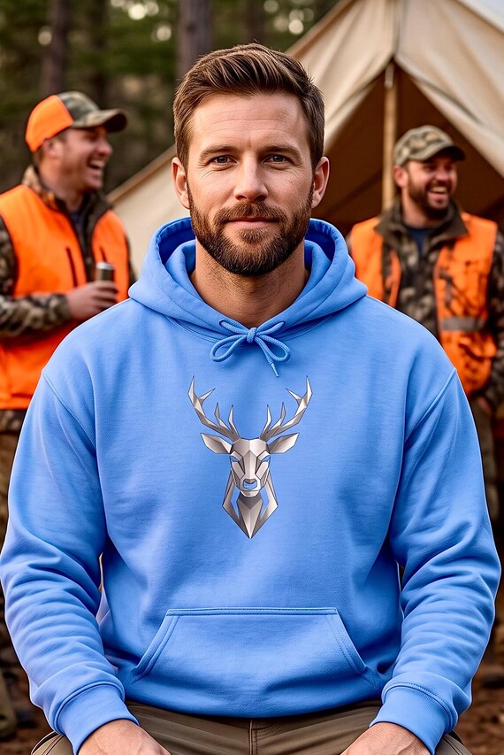 Geometric Whitetail Buck Hoodie additional view 4