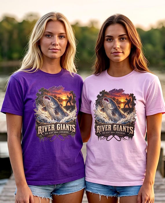 River Giants Catfishing Tee catfish hunter additional view 9