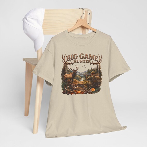 Elk Hunting Shirt, Big Game Hunter Graphic Tee additional view 2