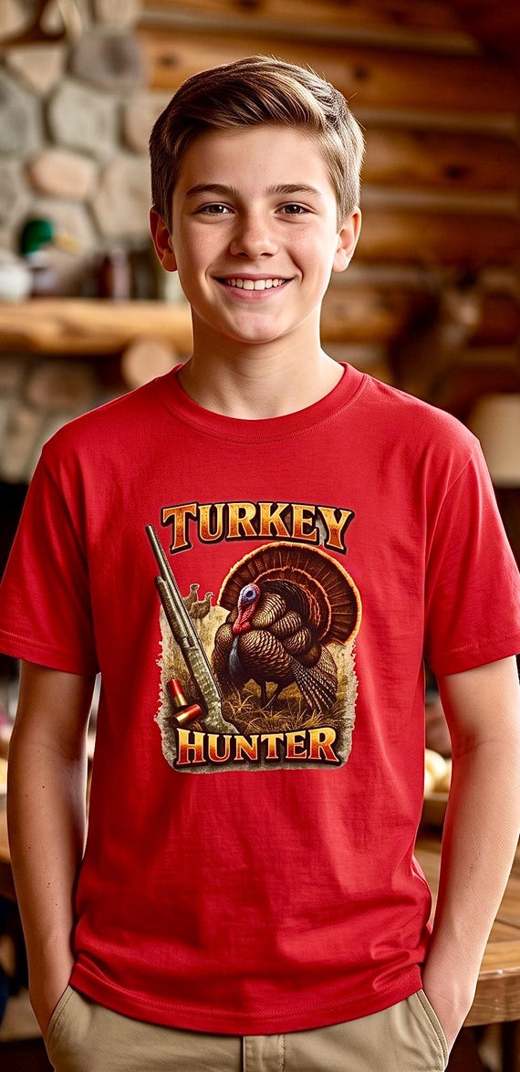 Turkey Hunter Kids Shirt vintage gobbler additional view 8