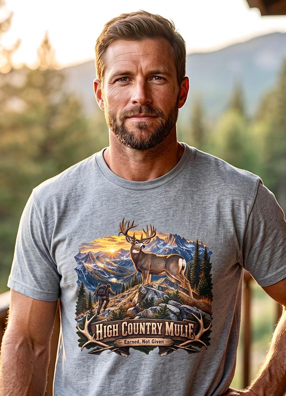High Country Mulie Tee mule deer hunter backcountry additional view 5