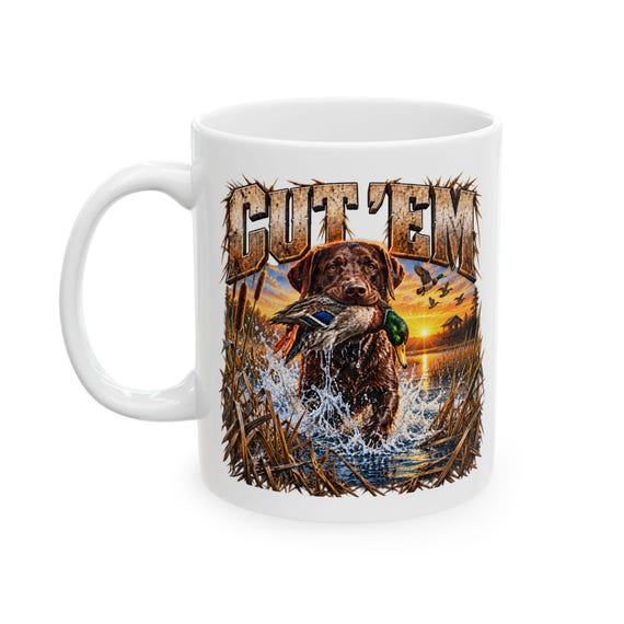 Cut Em Duck Hunting Mug additional view 3