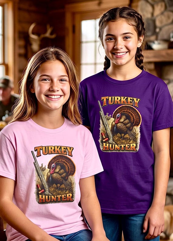 Turkey Hunter Kids Shirt vintage gobbler additional view 9
