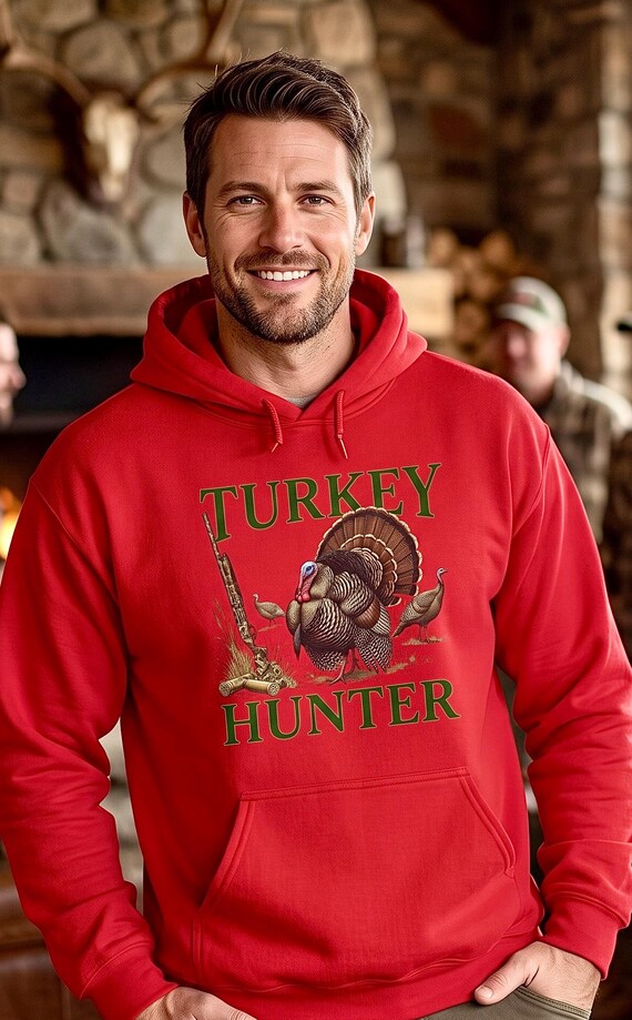 Turkey Hunter Hoodie, Wild Turkey Hunting Sweatshirt additional view 7