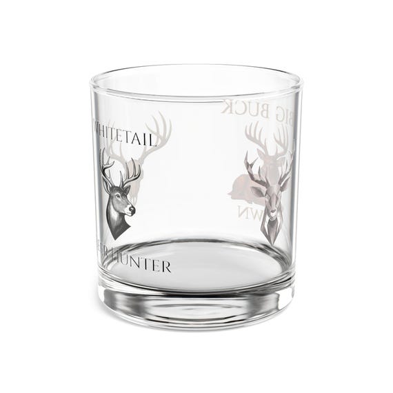 Whitetail Deer Whiskey Rocks Glass additional view 4