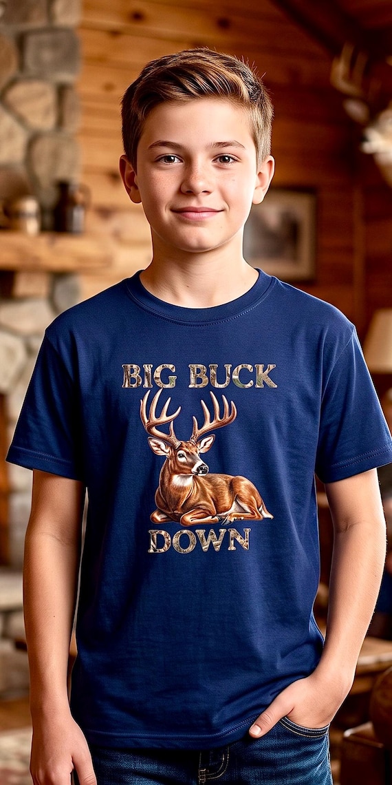 Big Buck Down Youth Shirt product photo