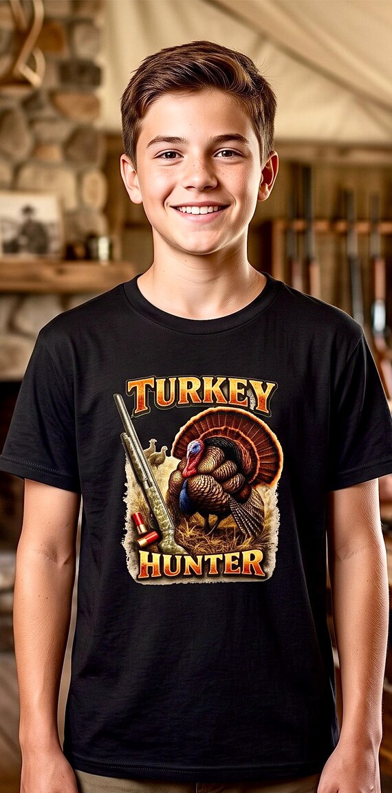 Turkey Hunter Kids Shirt vintage gobbler additional view 4