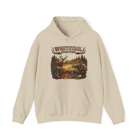 Whitetail Hunter Hoodie, Deer Buck Hunting Sweatshirt additional view 10