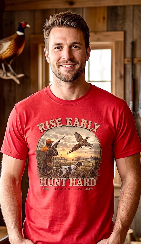 Pheasant Hunting Shirt for Men, Upland Bird Hunter Gift additional view 9