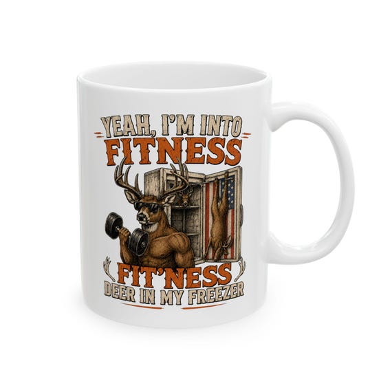 Funny Hunting Mug, Deer In My Freezer Coffee Cup additional view 8