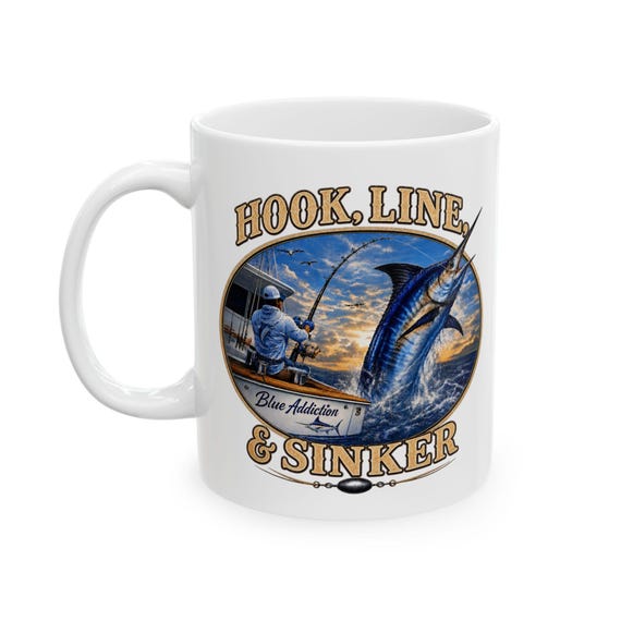Hook, Line, & Sinker Marlin Fishing Mug additional view 6