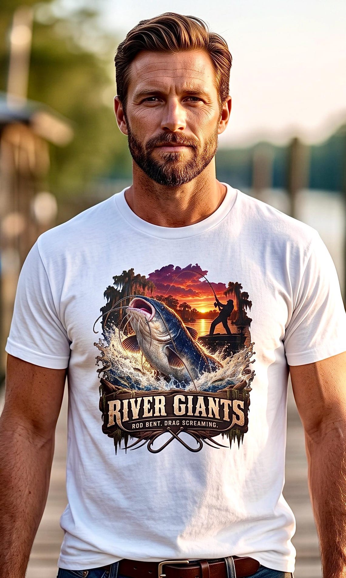 River Giants Catfishing Tee catfish hunter product photo