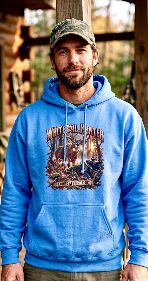 Whitetail Deer Hunter Earned At First Light Hoodie product photo