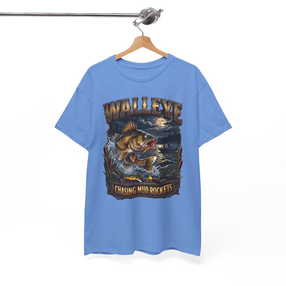 Walleye Chasing Mud Rockets Tee night walleye fishing shirt additional view 8