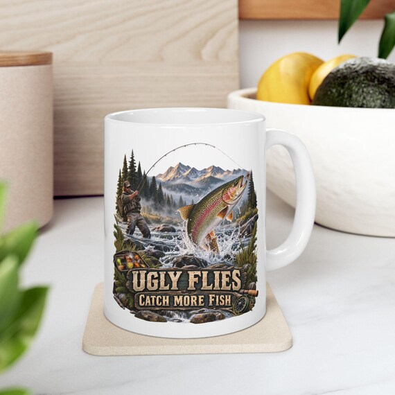Ugly Flies Catch More Fish Mug additional view 2