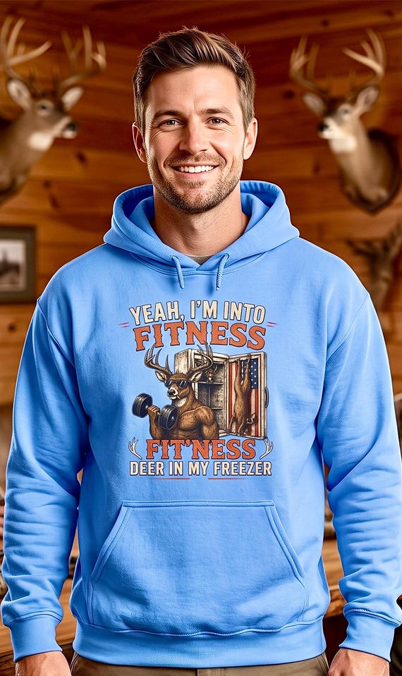 Funny Hunting Hoodie, Deer In My Freezer Sweatshirt additional view 6