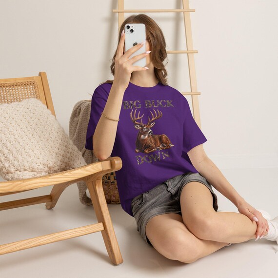Big Buck Down Shirt, Whitetail Deer Hunter Tee additional view 10