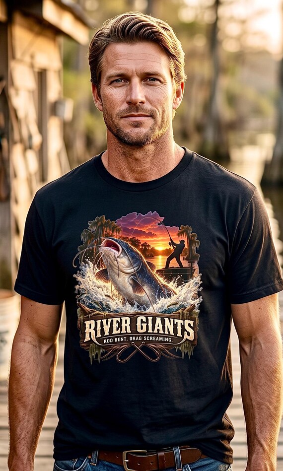 River Giants Catfishing Tee catfish hunter additional view 2