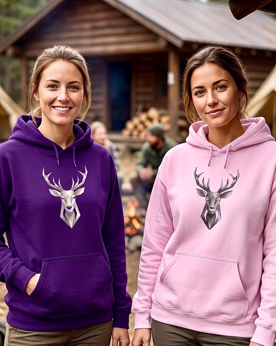 Geometric Whitetail Buck Hoodie additional view 8