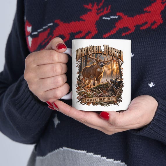 Whitetail Deer Hunter Earned At First Light Mug additional view 8