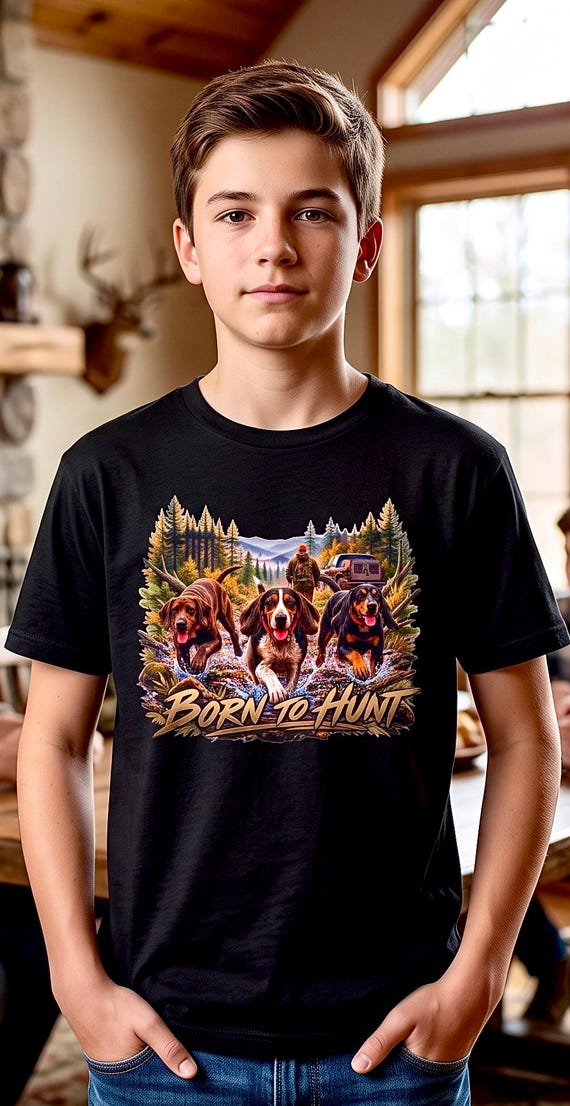Born to Hunt Youth Shirt additional view 3