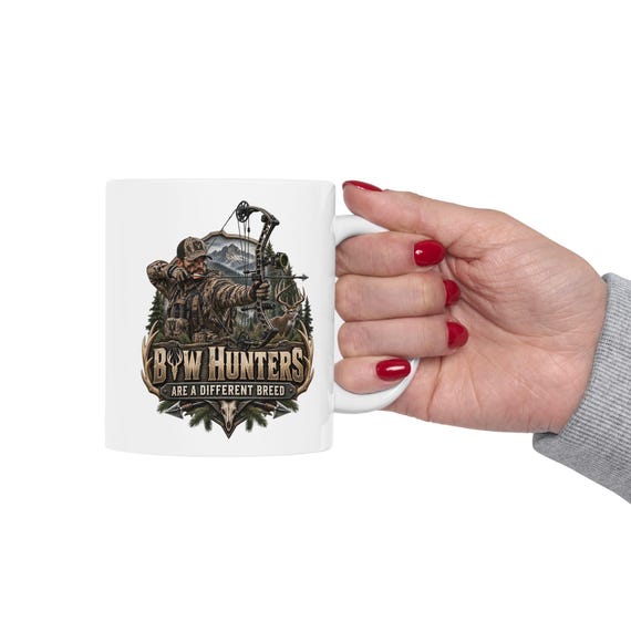 Bow Hunters Are A Different Breed Whitetail Deer Hunter Mug additional view 10