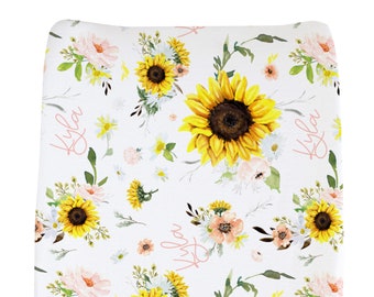 sunflower mini crib bedding