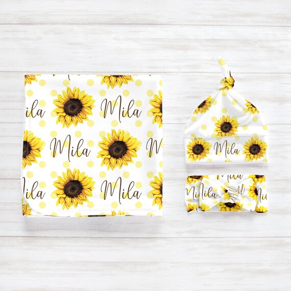 sunflower swaddle