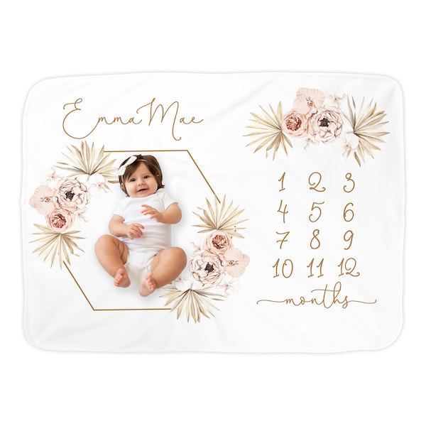 Personalized Baby Growth Chart Blanket Etsy