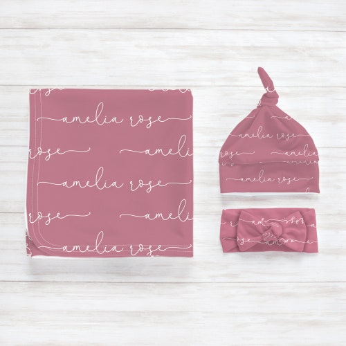 Personalized Baby Items With Custom Name Blanket Hat or Etsy