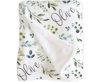 greenery crib sheet