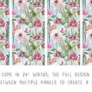 Succulent Cactus Floral Wallpaper Pink Purple Green Peel - Etsy