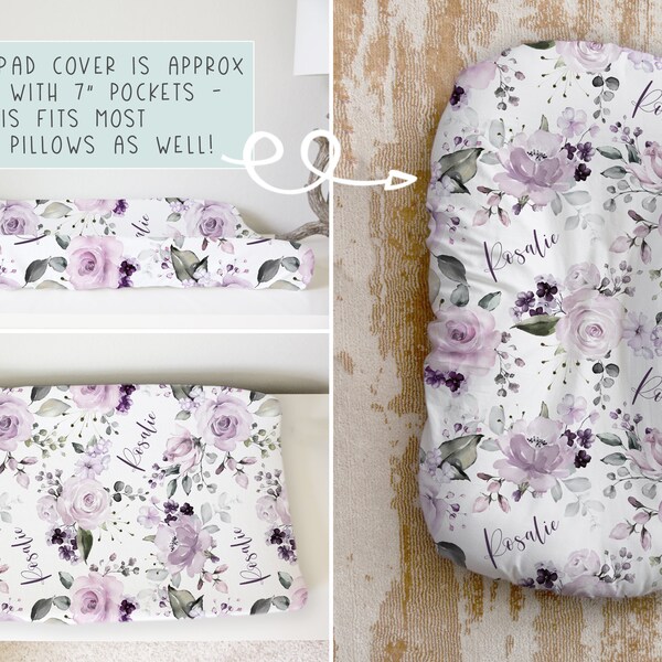 Purple Crib Bedding Etsy
