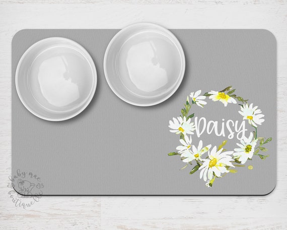 Daisy Personalized Pet Placemat Custom Dog Bowl Mat New Etsy