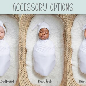 Floral Personalized Swaddle Blanket Headband Hat Set, Baby Girl Coming Home Outfit, Shower Gift New Mom, Hospital Photos Newborn Rose Pink Bild 7