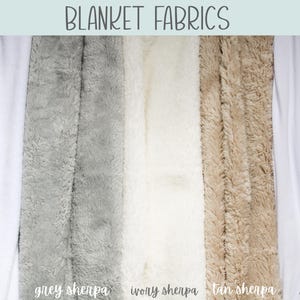 Plush Sherpa Backed Name Blanket, Gift for Toddler or Big Kid Blanket Personalized, Choose Your Colors Font, Matching Sibling Blankets Cozy image 10