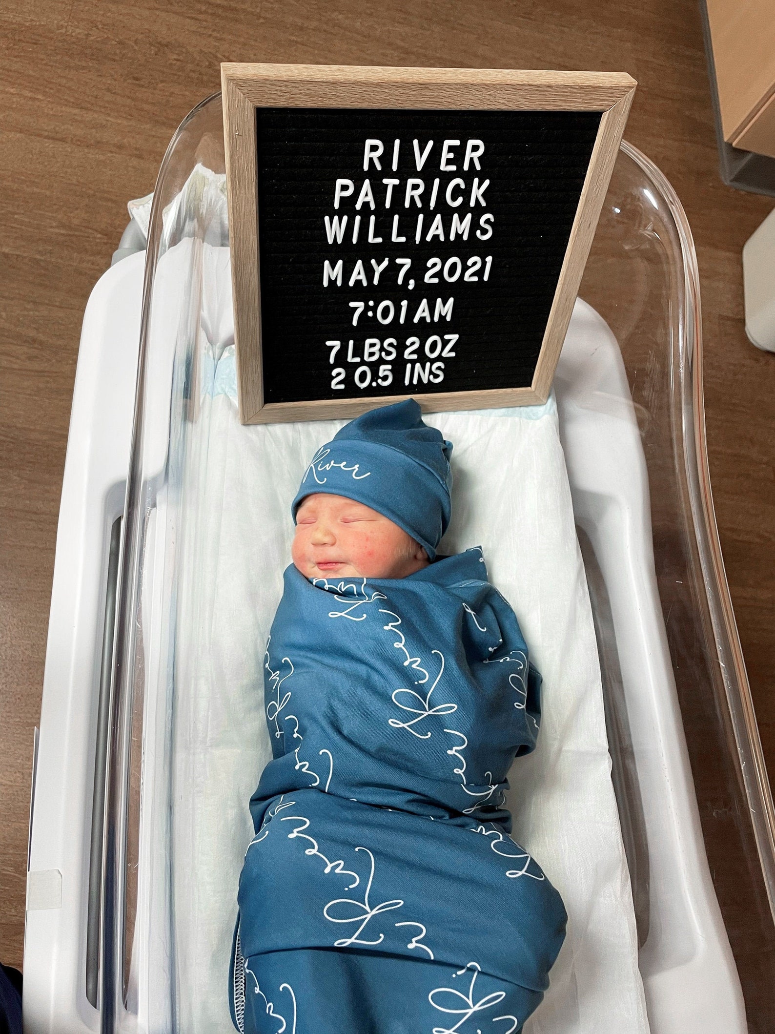 Personalized Swaddle Blanket Hat Set / Name Reveal / Coming Etsy